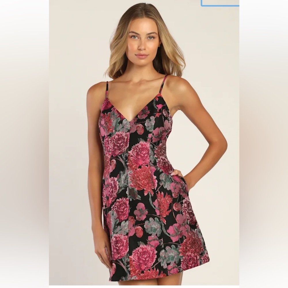 Embroidered floral dress